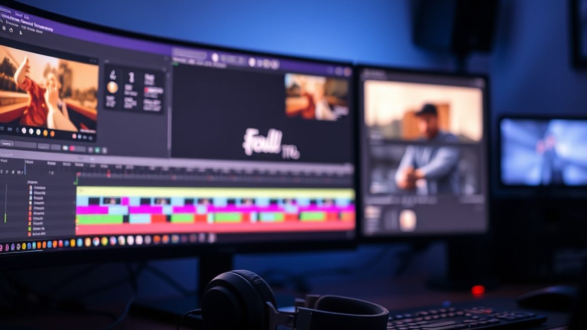 Free alternatives to CapCut displayed on a laptop screen with video editing timeline open